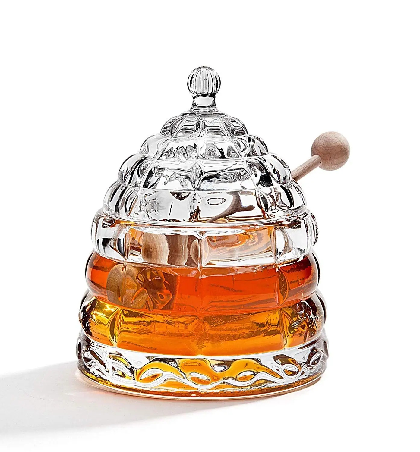 Wholesale Crystal Honey Jar Honey Container Home Kitchen