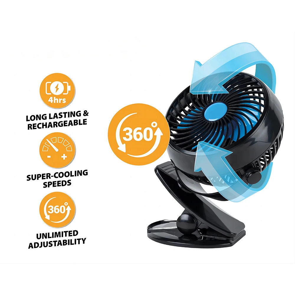 Degree Adjustable Cooling Fan, 360, Portable - detail 10