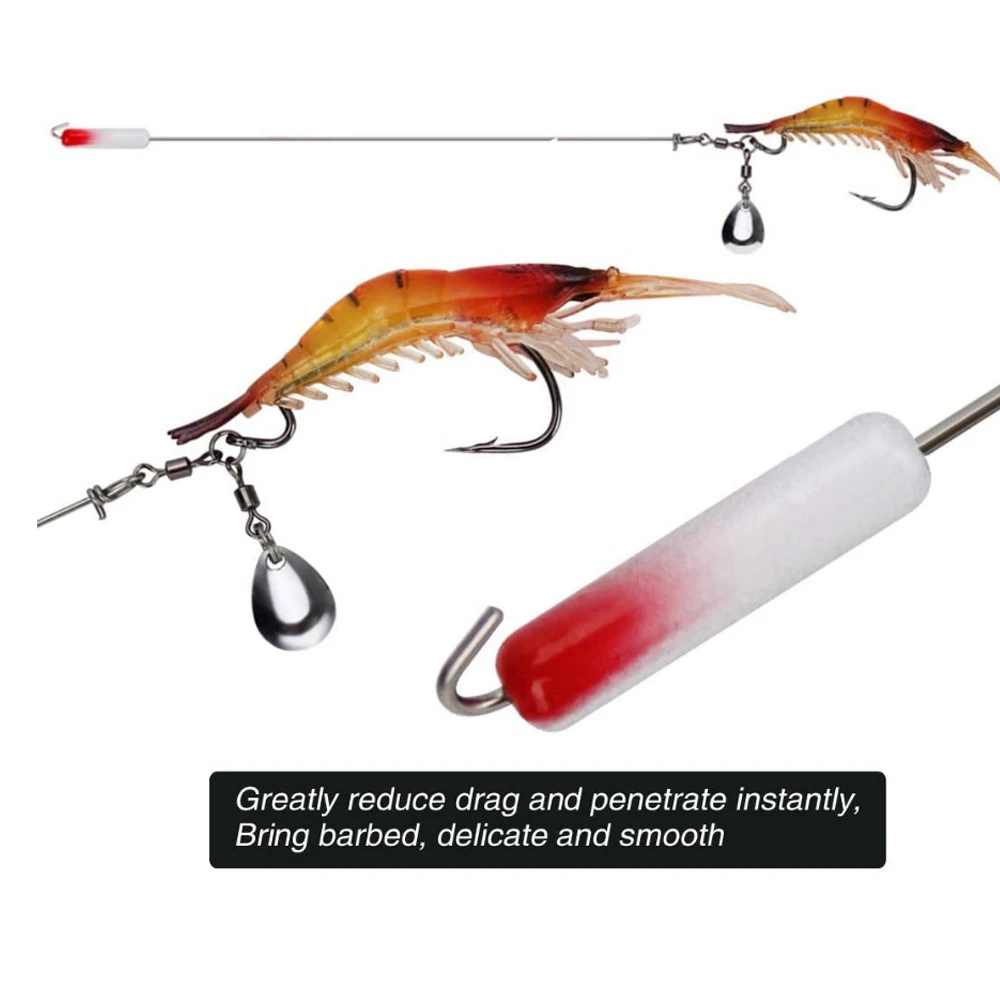 Johncoo Rig Fishing Hook Weight Kit High Carbon Steel Crank Hook