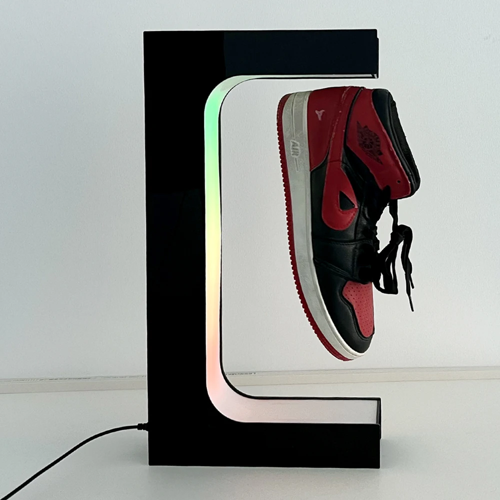 Floating Shoe Display With Multicolor Led Lighting Buy