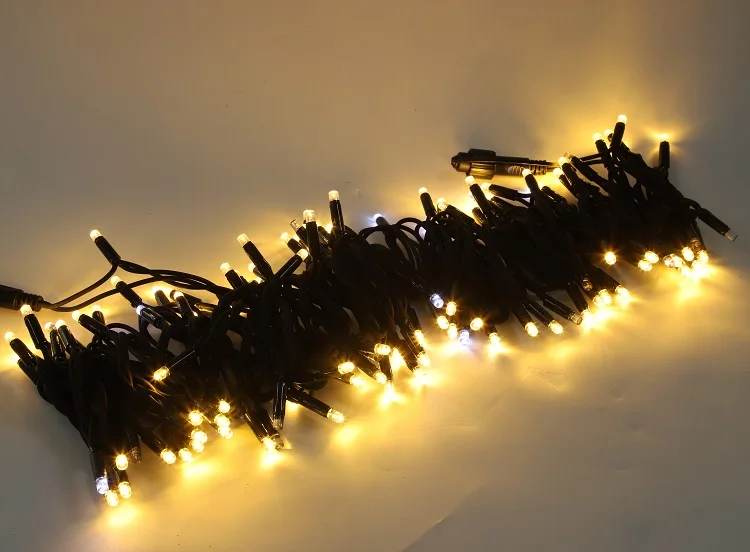 Outdoor connectable warm white led rubber fairy string light for Holiday decoration