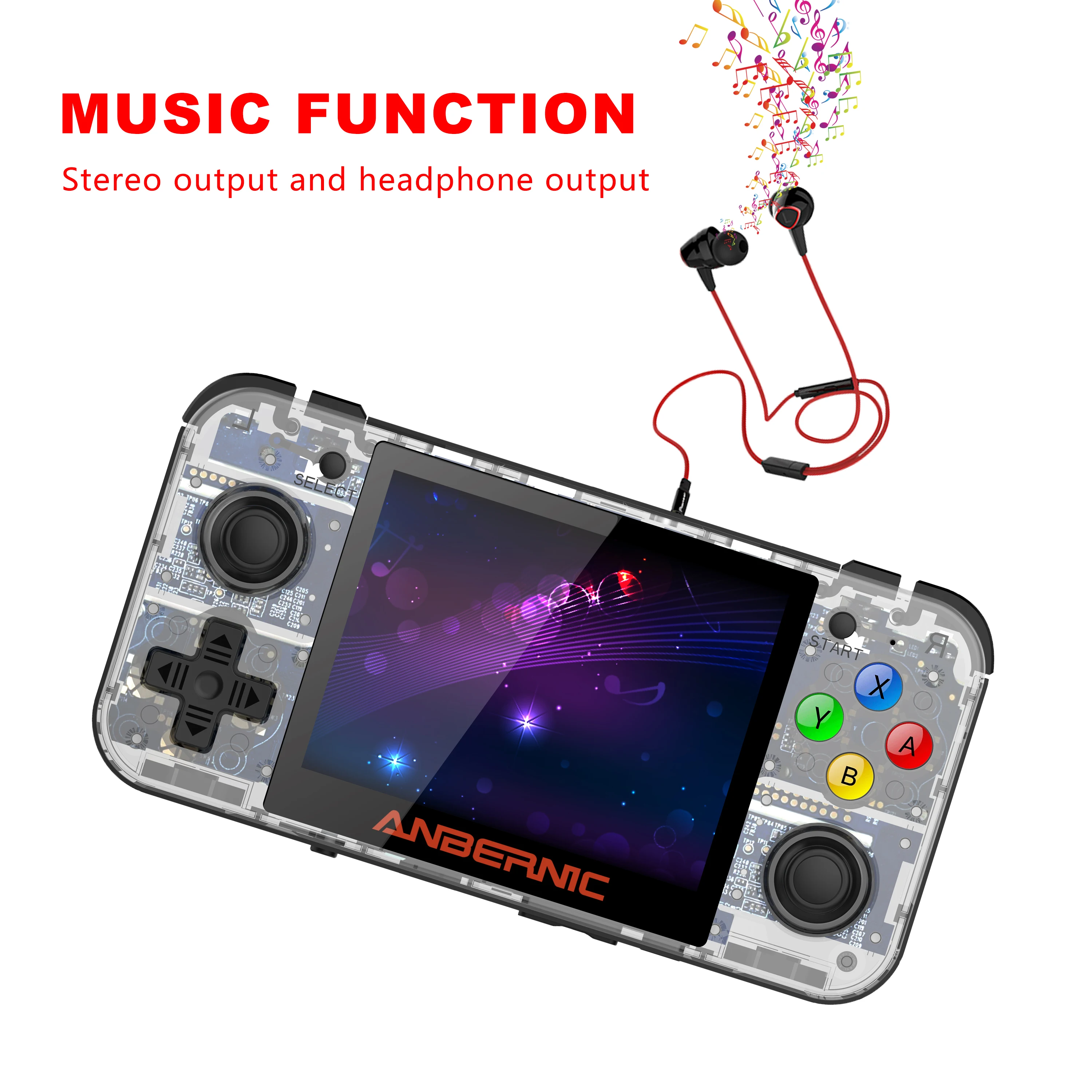 Retro Handheld Game Console 3.5 Inch Ips Wxga Screen Classic Portable Tv Video Player Game