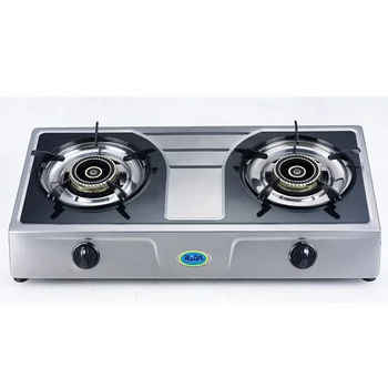 New Best Model 2 Burner Colorful Stainless Steel Gas Cooker Colorful Stainless Steel Gas Cooker