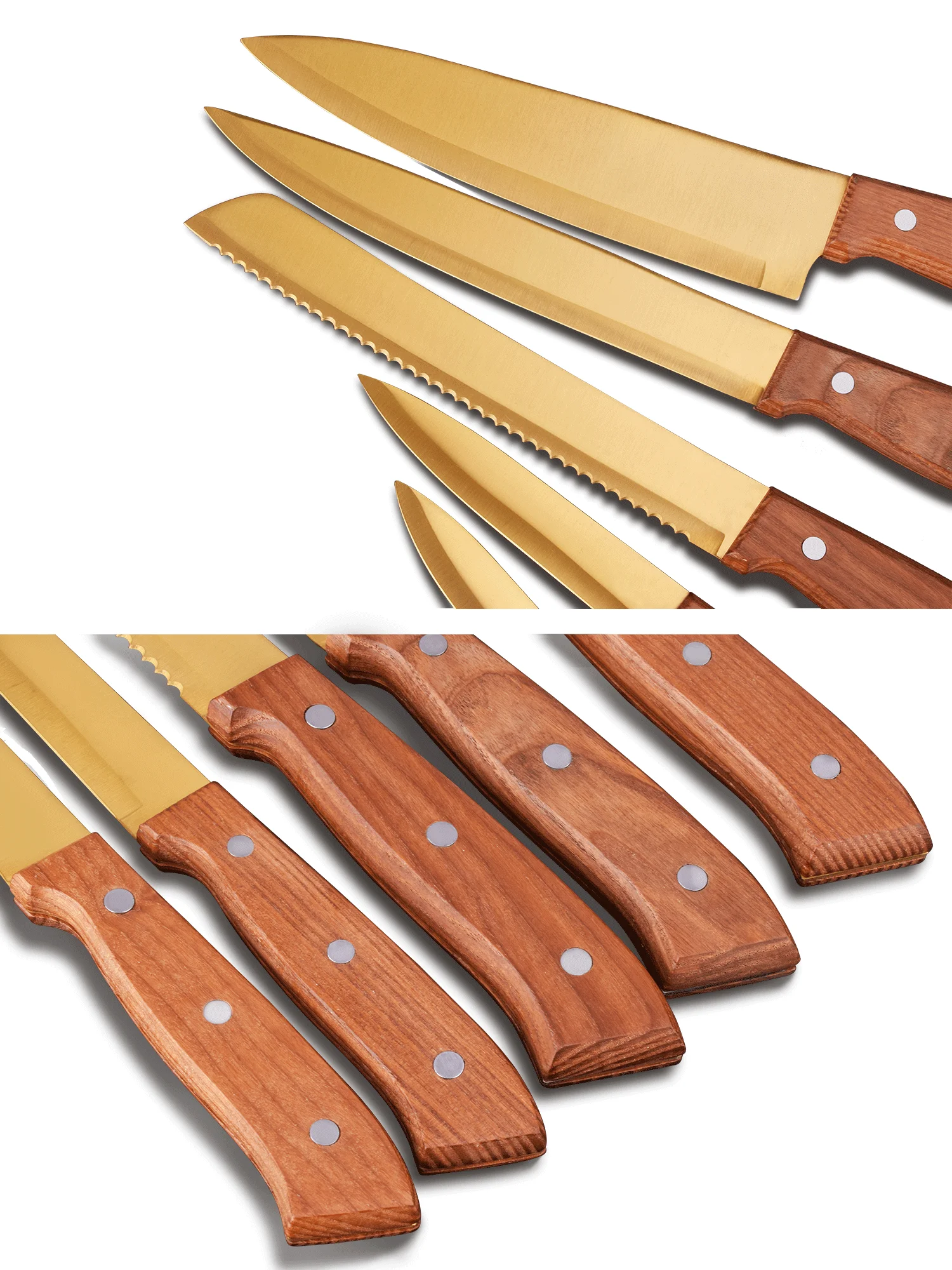 高品质 6pc 中国制造厨刀 - buy 厨房刀,厨刀套装大马士革,刀具套装