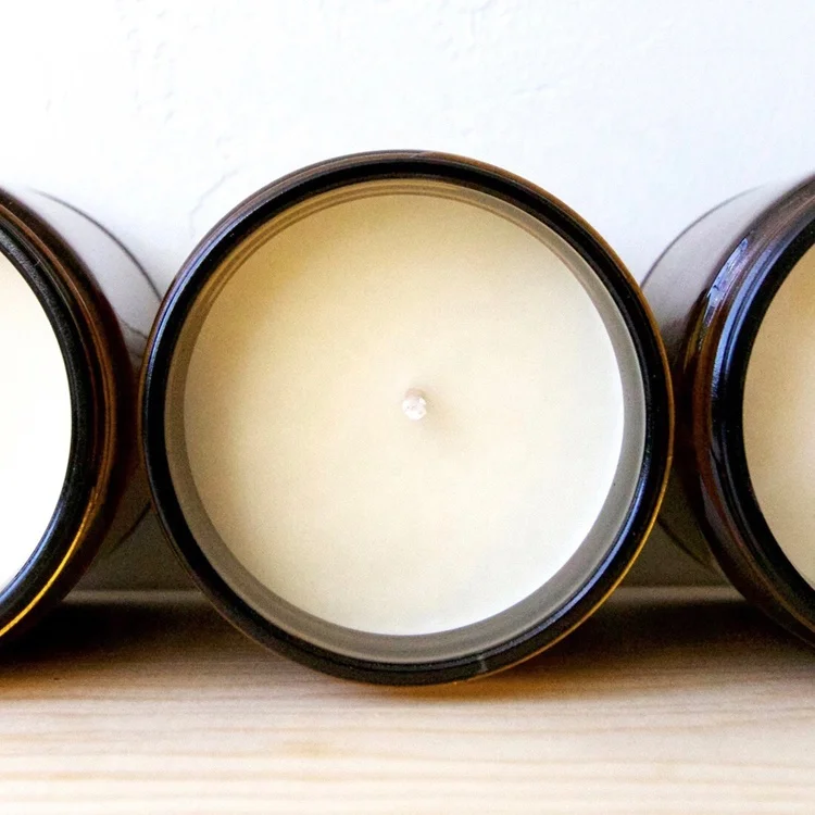 Home Decor Unscented Matte Black Jar Candle With Soy Wax Buy Black