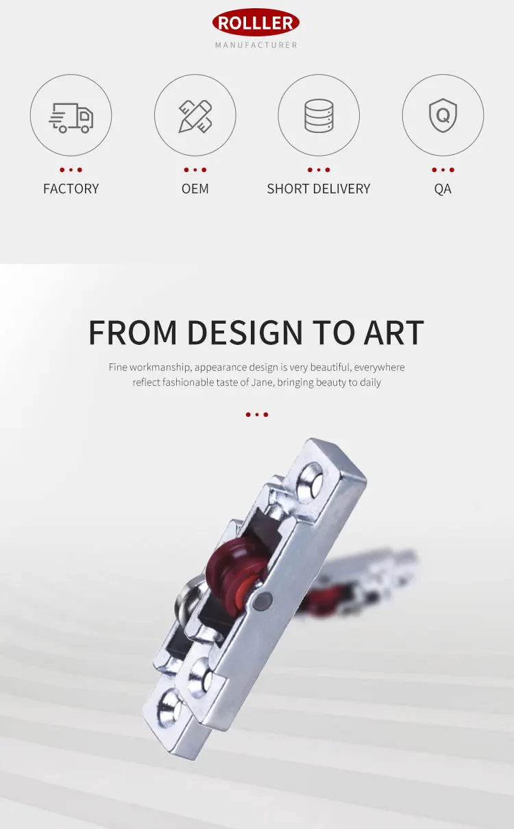 Single Flat Nylon Roller for Upvc Sliding Window