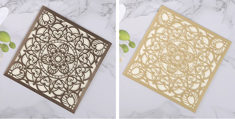 Square muslim baby shower invitations,birthday invitation cards for kids