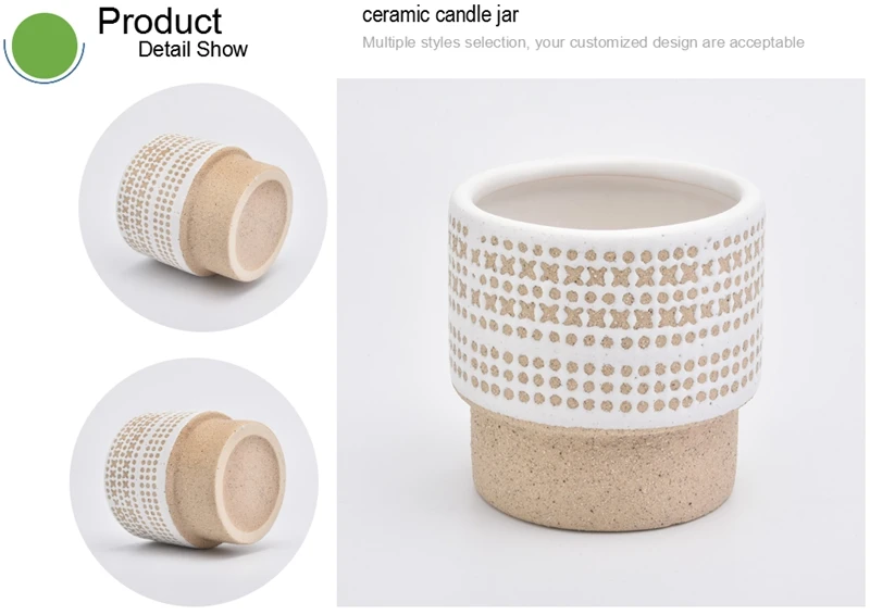 custom ceramic candle jar