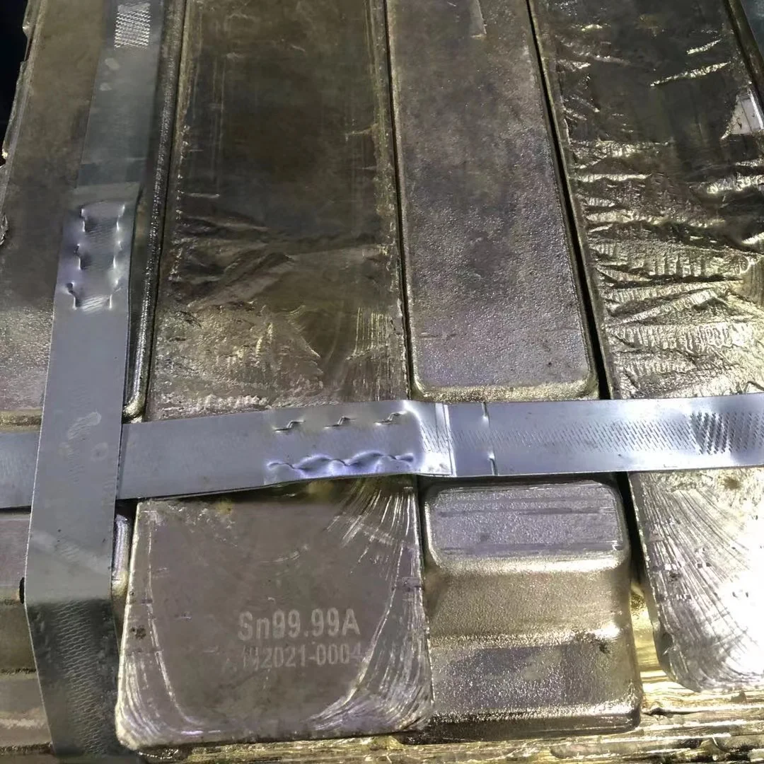 Tin Ingot 99.99 Pure Tin Ingot Factory Direct Supply Tin Metal Ingot