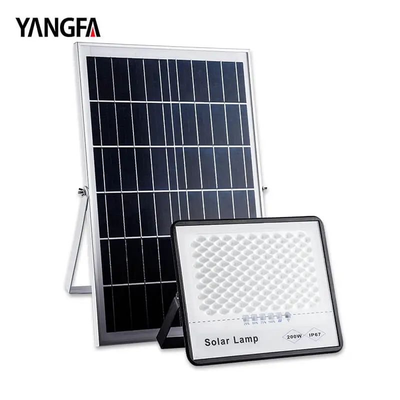 IP65 Outdoor Smart Display Electric Quantity  Solar Powered LED Flood Lights
