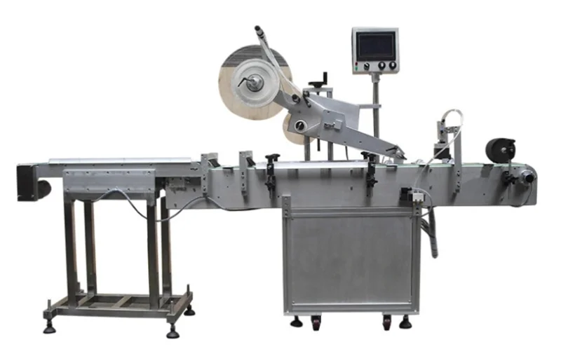 automatic carton paper plastic bag flat labeling machine.png