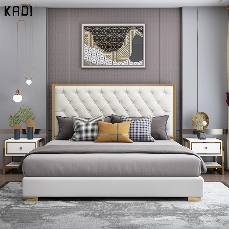 Foshan Wholesale Modern Luxury Bedroom Furniture Bedroom Set King Size
