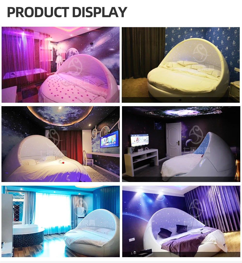 Direct Deal Star Love Nest Bed For Hotel Round Bed For Vibrating Bed