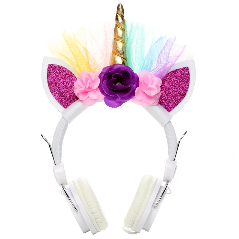 unicorn headphones with microphone