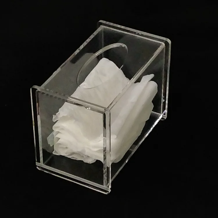 Square Clear Acrylic Tissue Box,Mini Acrylic Box For Tissue With Hot