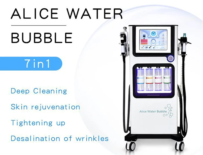 Alice Oxygen Jet Peel Hydra Aqua Facial Dermabrasion Hydrofacials Beauty Machine