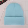 2019 Custom Fashion Unisex Solid Color Warm Shiny Knit Cap Pullovers Warm Winter Wool Hats Cold Hat Cap