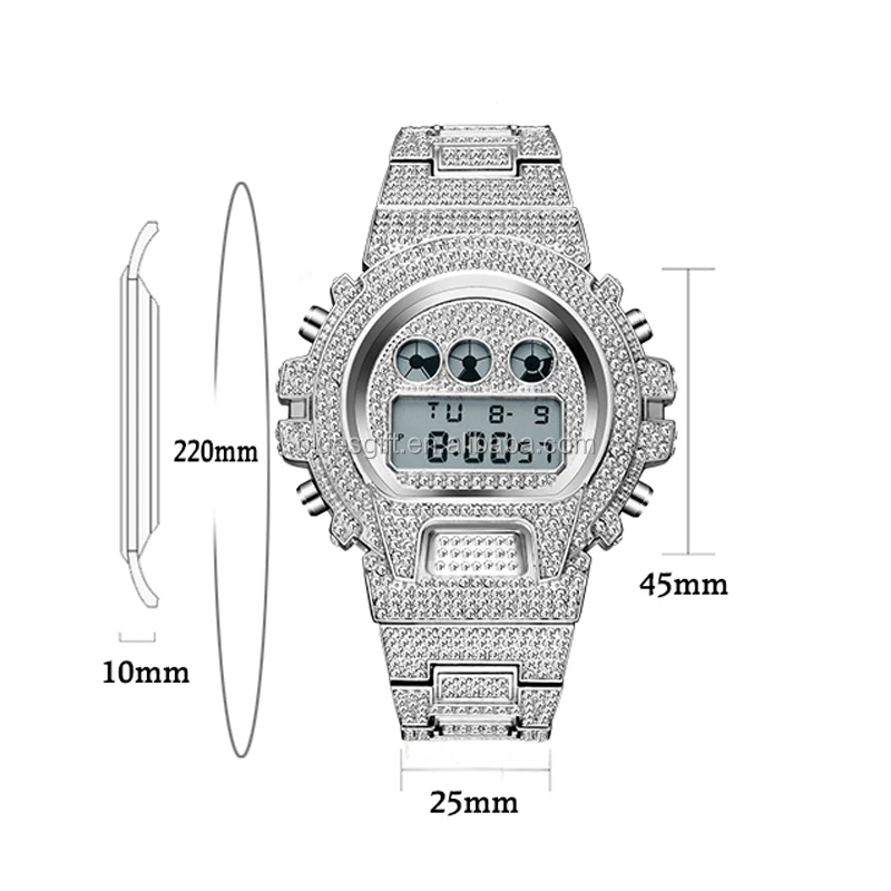 Blues Rts Jam Tangan Digital Led Jam Tangan Digital Emas Mawar Putih Elektronik Dengan Fitur Chronograph Tanggal Led Buy Putih Rose Gold Digital Digital Watch Stainless Steel Watch Product On Alibaba Com