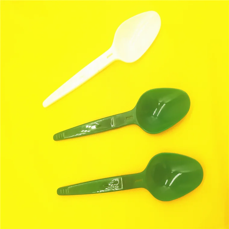 Mini Disposable Plastic Folding Spoon Folding Spoon Yogurt Ice Cream