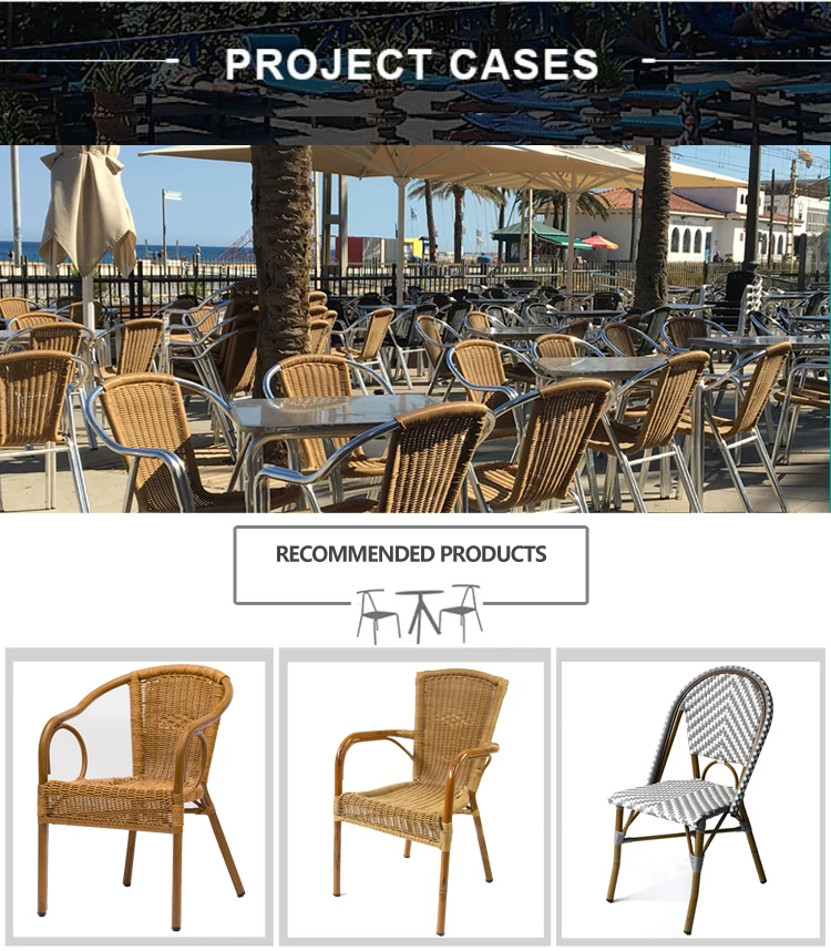 New Design Modern French Rattan Outdoor Chair