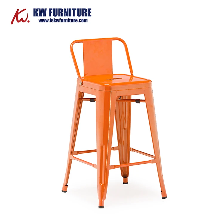 Wholesale High Chair Industrial Bar Chair For Bar Club Patio Metal Leg Bar Chair