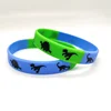 New mixed-color silicone bracelet with dinosaur design/Easter bracelet
