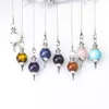 Reiki Healing Gemstone Necklace Jewellery colorful Gemstone Crystal Quartz Ball Pendulums