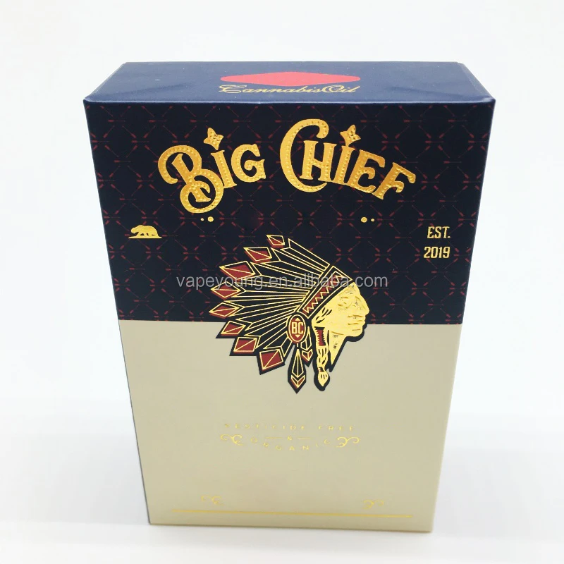 2019 gift box packing 510 thread Big Chief carts vape carts for