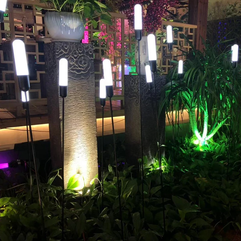 Outdoor Garden Decoration Plastic Material Insert The Ground Fiber Outdoor Garden Decoration Plastic