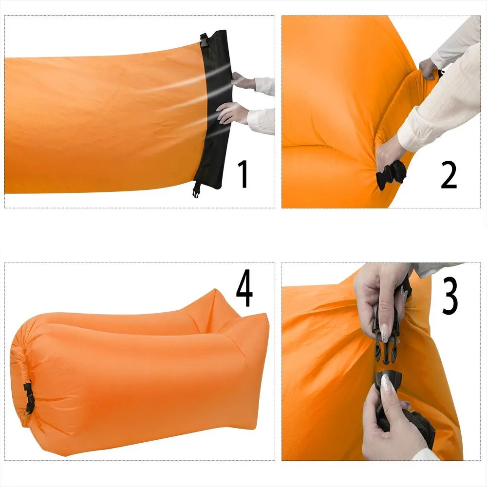 Inflatable Lounger Portable Air Couch Indoor Or Outdoor Inflatable