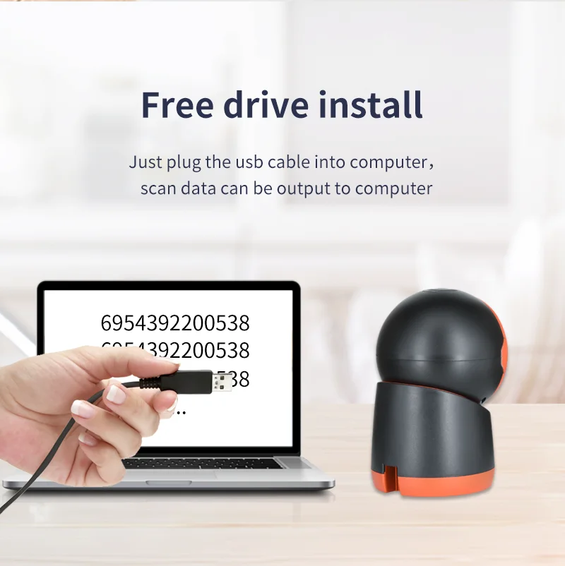 High Quality Desktop 2d Omnidiredtional Qr Barcode Reader Scanner Code bar