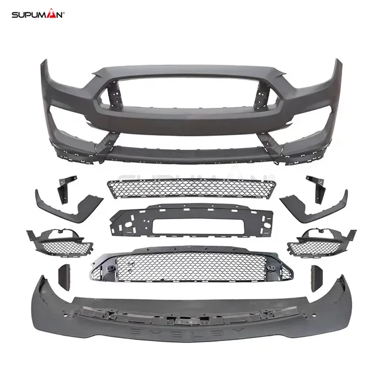 Spm Auto Body Kits For Ford Mustang Gt350 R Style Front Bumper Body Kit