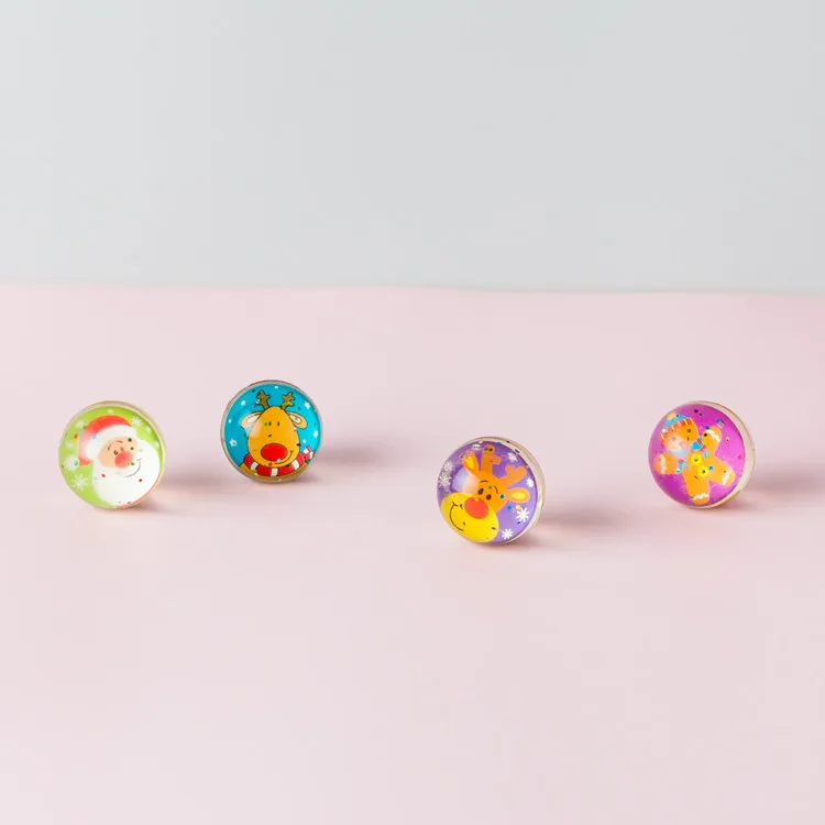 Wholesale vanding machine kids toys hopping 32mm bouncy balls with paper card inside .jpg