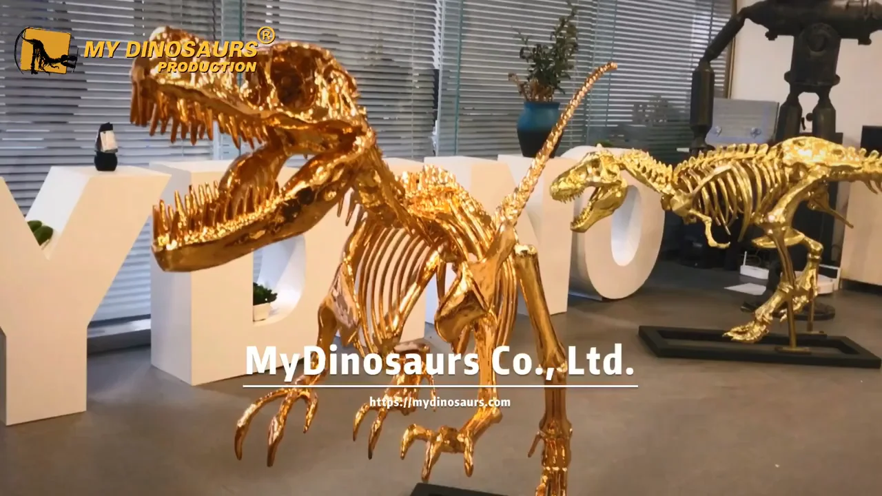 MY DINO Animated Raptor Dinosaur Skeleton Jurassic Fighting Dinosaur