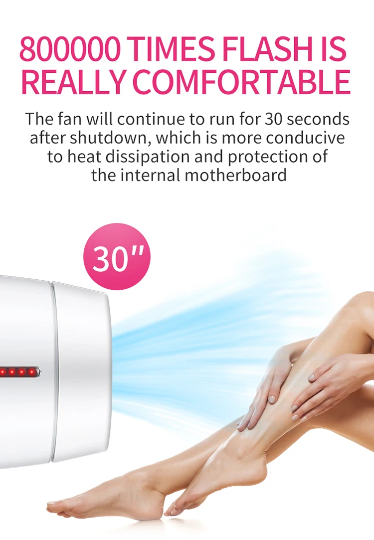 Portable Painless IPL 808 Diode Laser Hair Removal for Women