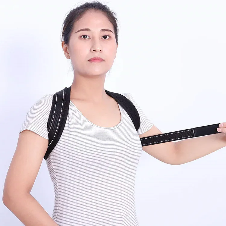 JRQ 2019 Shoulder Sling Straight Back Posture Corrector Breather Neoprene To Prevent Slouching