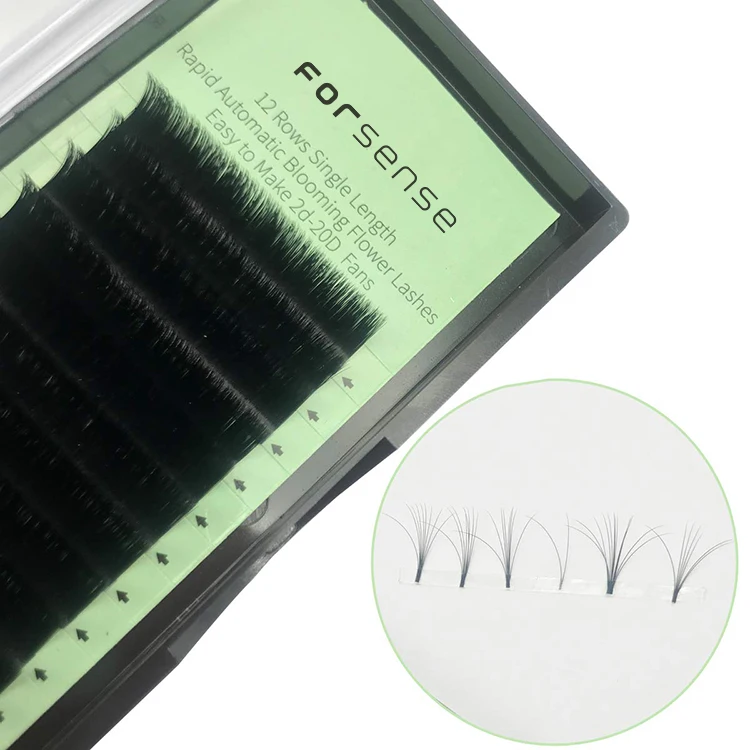 

bloom eyelashes volume effect eyelash extension easy fans eyelash extension russian volume lashes autofans lash,2 Boxes