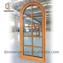 Cheap Factory Price arched front door with sidelights arch window above