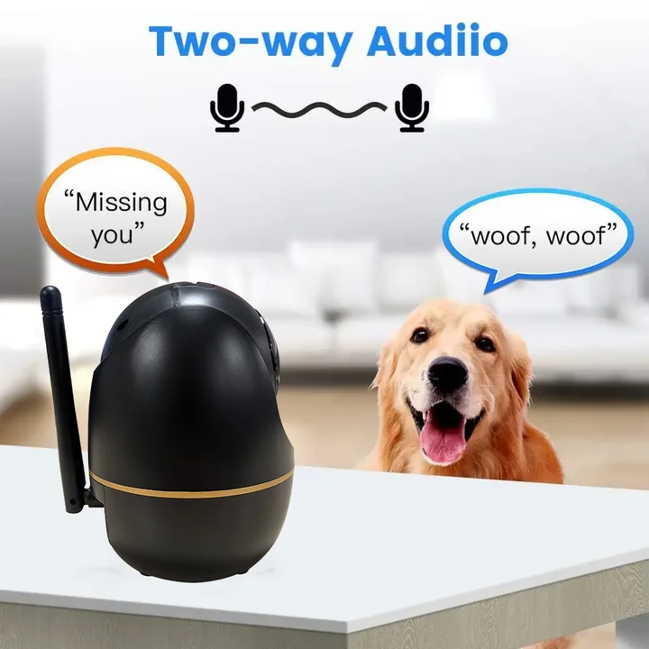 Tuya Smart 3MP WiFi IP Camera 2.4GHz Wireless CCTV Monitor Two-Way Audio IR Night Vision Motion Detection