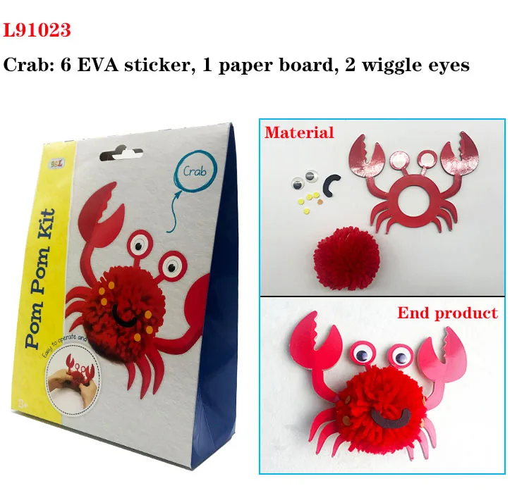 New Kids Intelligence Educational Diy Animal Assemble Toy Pom Pom Kit Buy Diy Toys For Kids Educational Toy Pom Pom Kit Product On Alibaba Com