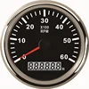 85mm Universal 12V/24V 6KRPM Energy Saving Pulse Bus Truck Tachometer