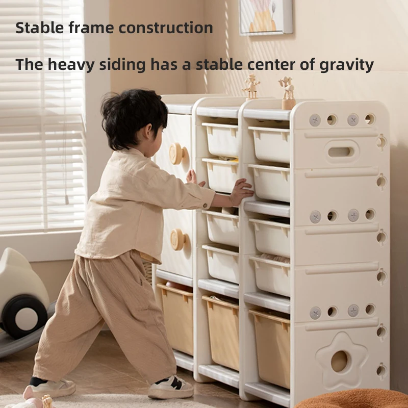 Home Children Portable Kids Plastic Furniture Book Toy Organizer And ...
