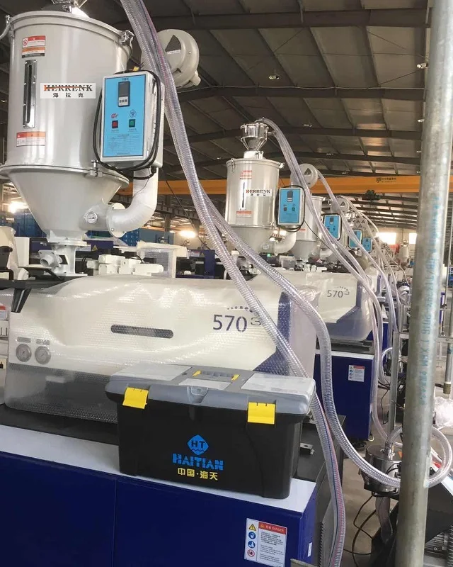 Herrenk Combination of Plastic material dryer and Dehumidifier Machine with conveying feeding loaders  for PET raw material