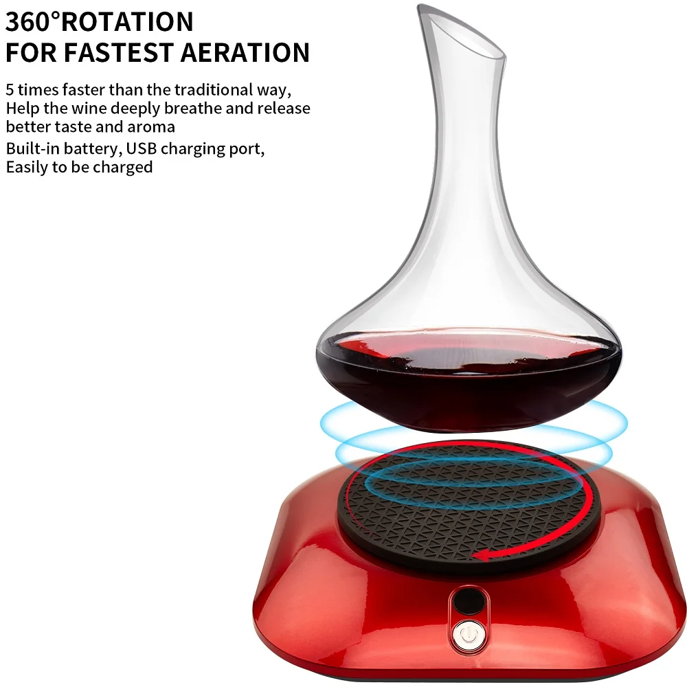 Rechargeable Electric Wine Aerator Electric Decanter Intelligent Wine