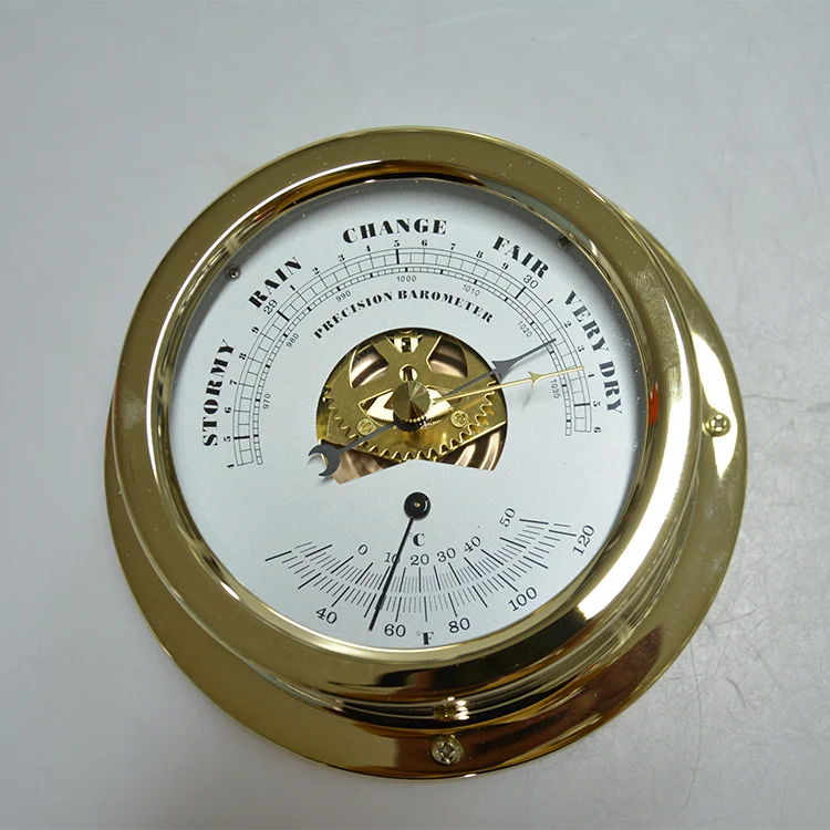 Impa 370246-1 Marine Aneroid Glass Barometers 150mm Brass - Buy Aneroid ...