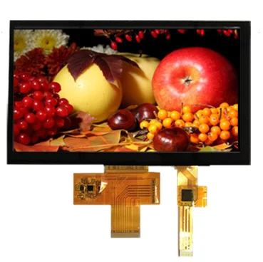 oem touch 7 inch IPS TFT LCD display 1024*600 resolution with LVDS interface with capacitive touch for smart home