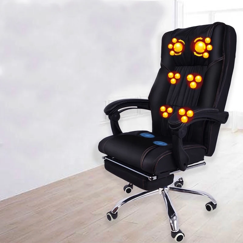 Office Gaming Chair Racing Ergonomic PU Leather MASSAGE Support Arms Head