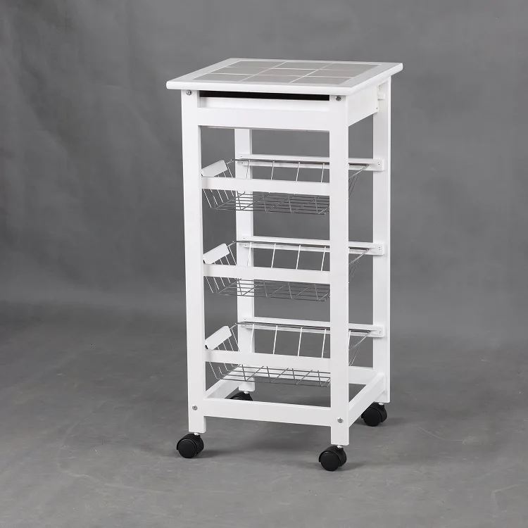 Mdf Pine Wood Furniture Serving Modern Wooden Kitchen Trolley With ...