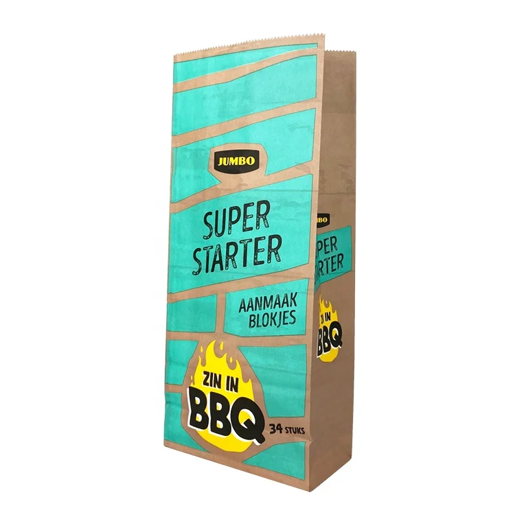 Customized Laminated Waterproof Bbq 2.5kg 5kg Charcoal Paper Bag Buy