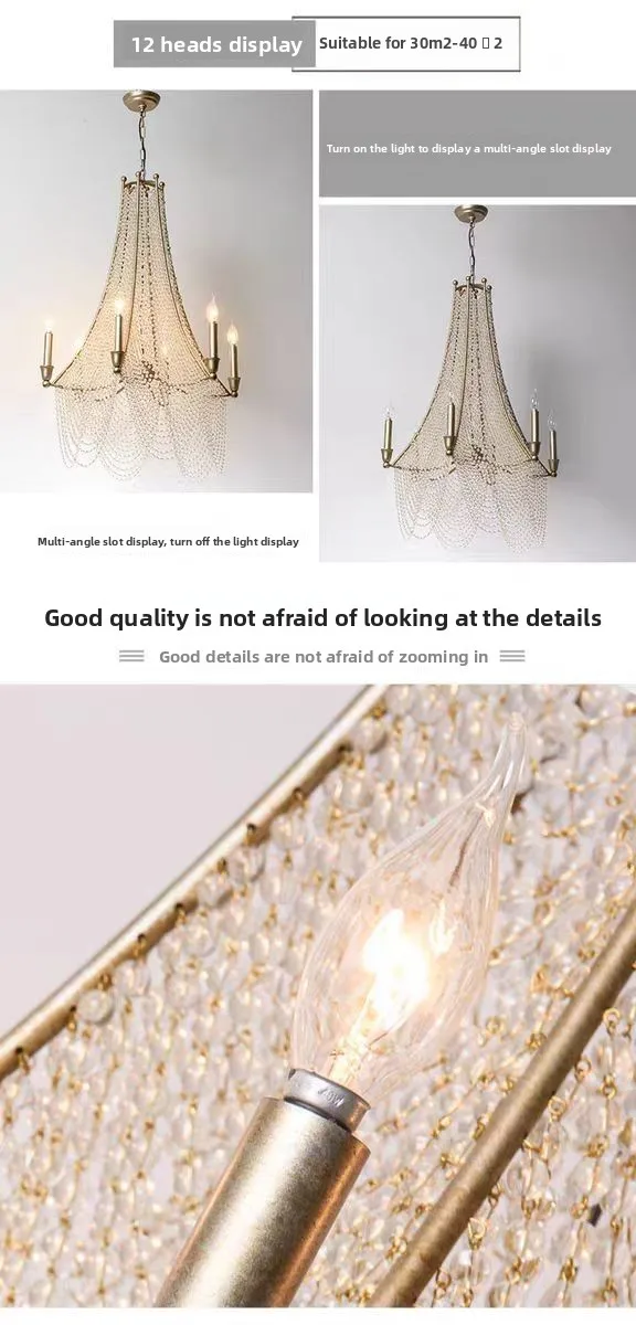 product high quality living room modern luxury lights lighting chandeliers ceiling luxury crystal beads chandeliers  pendant lights-6